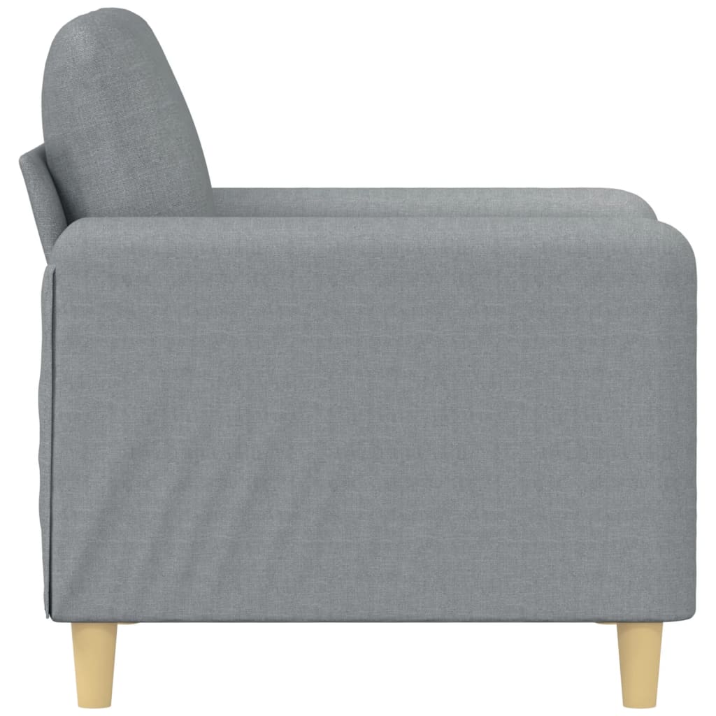 világosszürke szövet kanapéfotel 60 cm