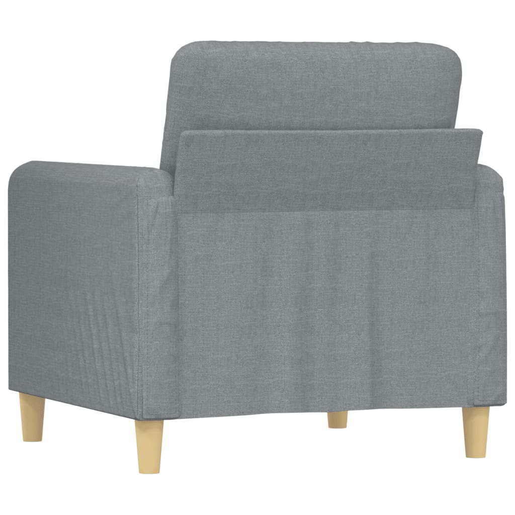 világosszürke szövet kanapéfotel 60 cm