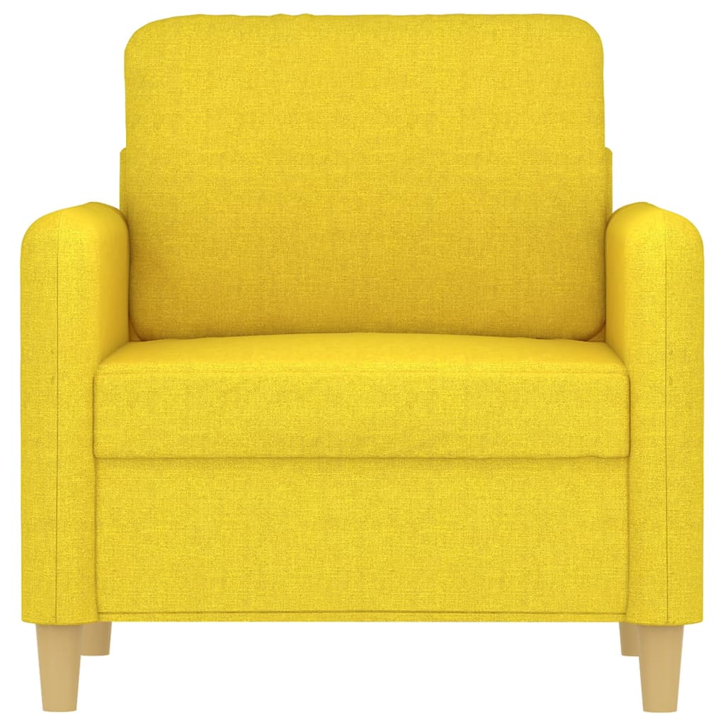 világossárga szövet kanapéfotel 60 cm