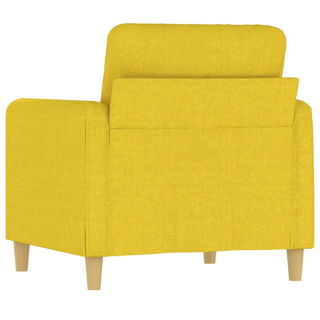 világossárga szövet kanapéfotel 60 cm