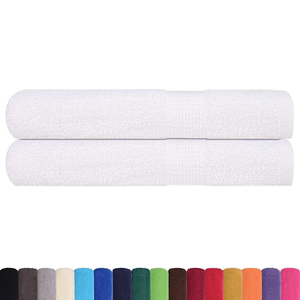 2 db fehér szaunatörölköző FROGN 80 x 200 cm 360 g/m²