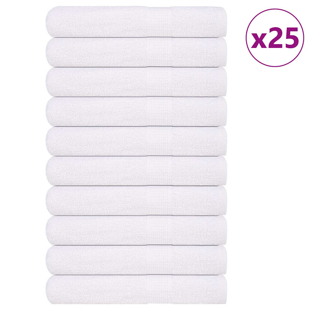25 db fehér szaunatörölköző FROGN 80 x 200 cm 360 g/m²