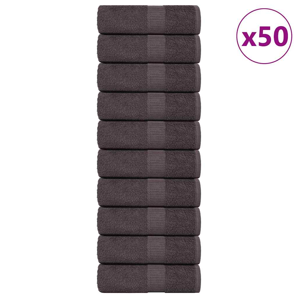 50 db antracit színű FROGN mosdótörlő 30 x 30 cm 360 g/m²