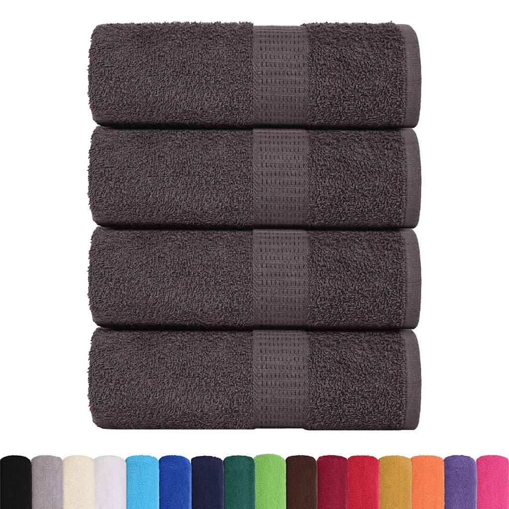 4 db antracit színű FROGN vendégtörölköző 30 x 50 cm 360 g/m²