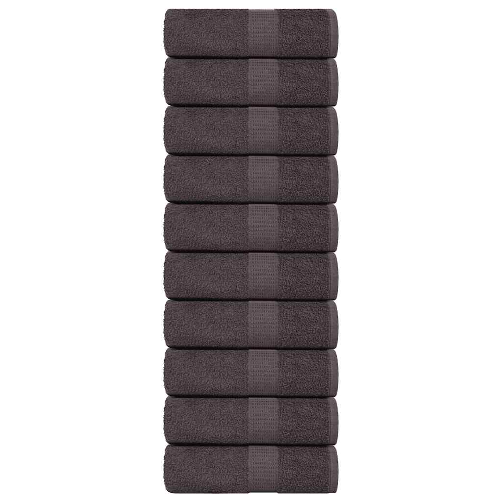 10 db antracit színű FROGN vendégtörölköző 30 x 50 cm 360 g/m²