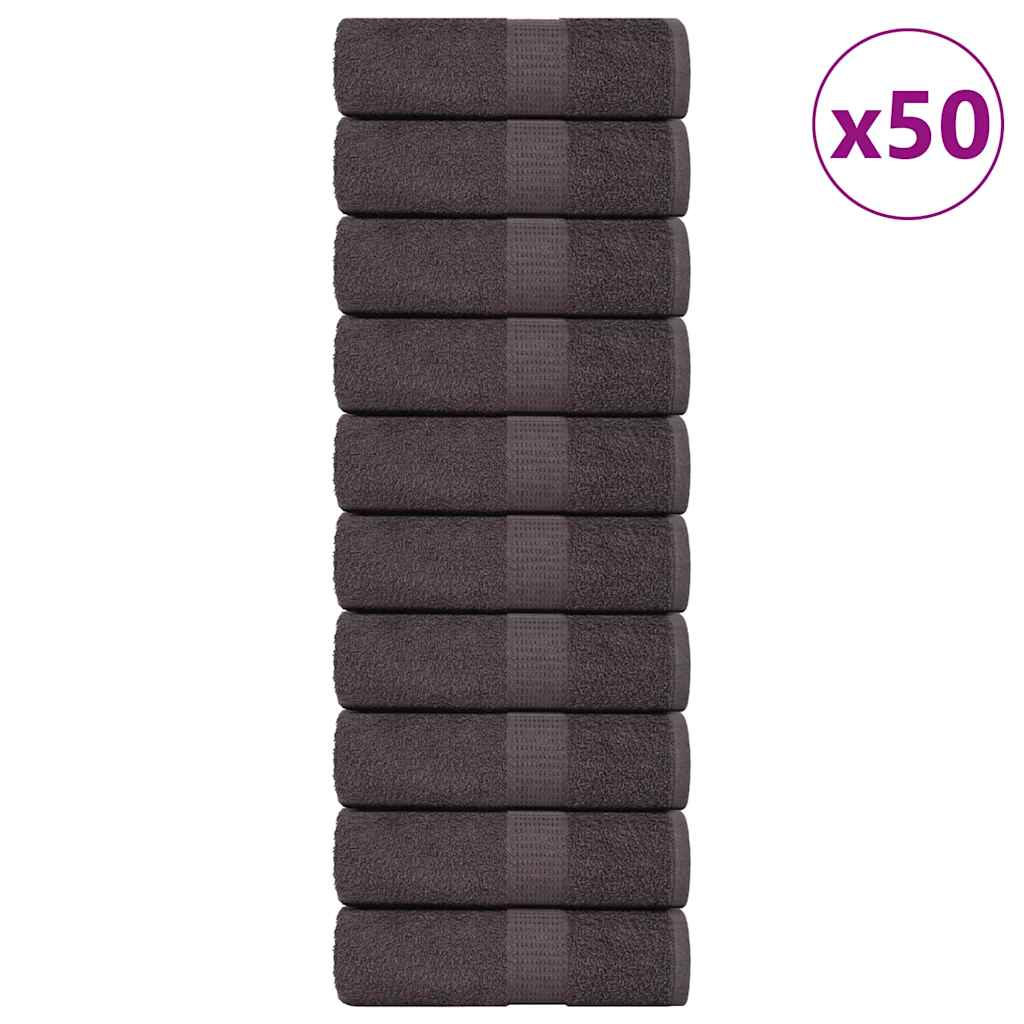 50 db antracit színű FROGN vendégtörölköző 30 x 50 cm 360 g/m²