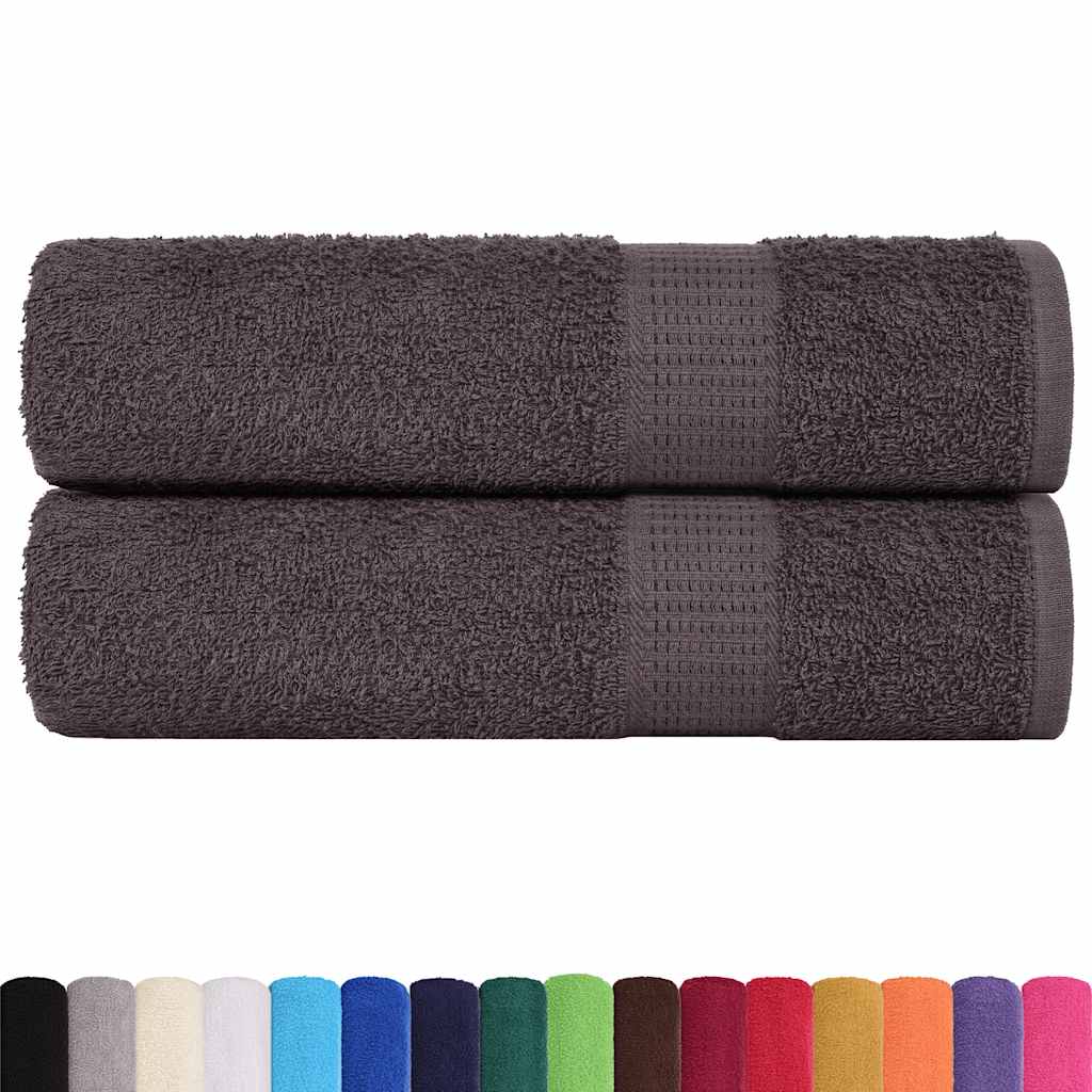 2 db antracit színű FROGN kéztörlő 50 x 100 cm 360 g/m²