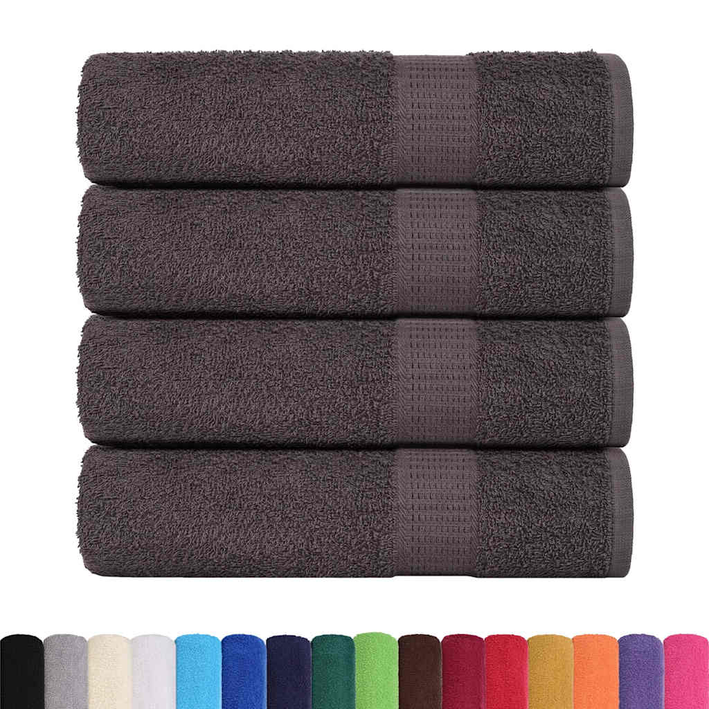 4 db antracit színű FROGN fürdőlepedő 100 x 150 cm 360 g/m²