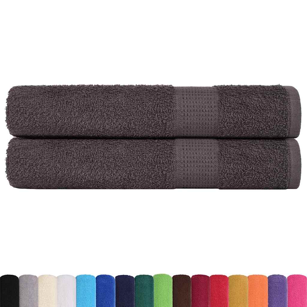 2 db antracitszürke szaunatörölköző FROGN 80 x 200 cm 360 g/m²