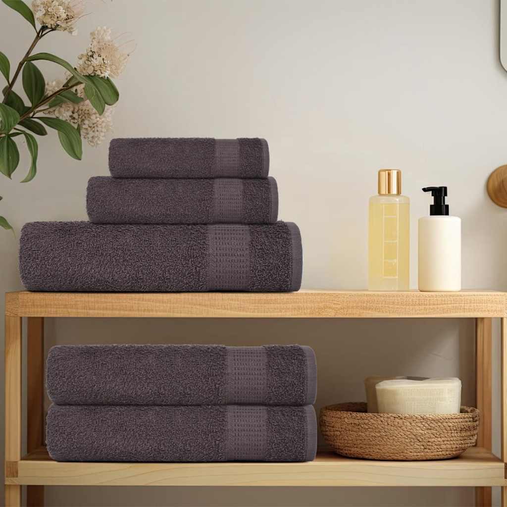 4 db antracitszürke szaunatörölköző FROGN 80 x 200 cm 360 g/m²