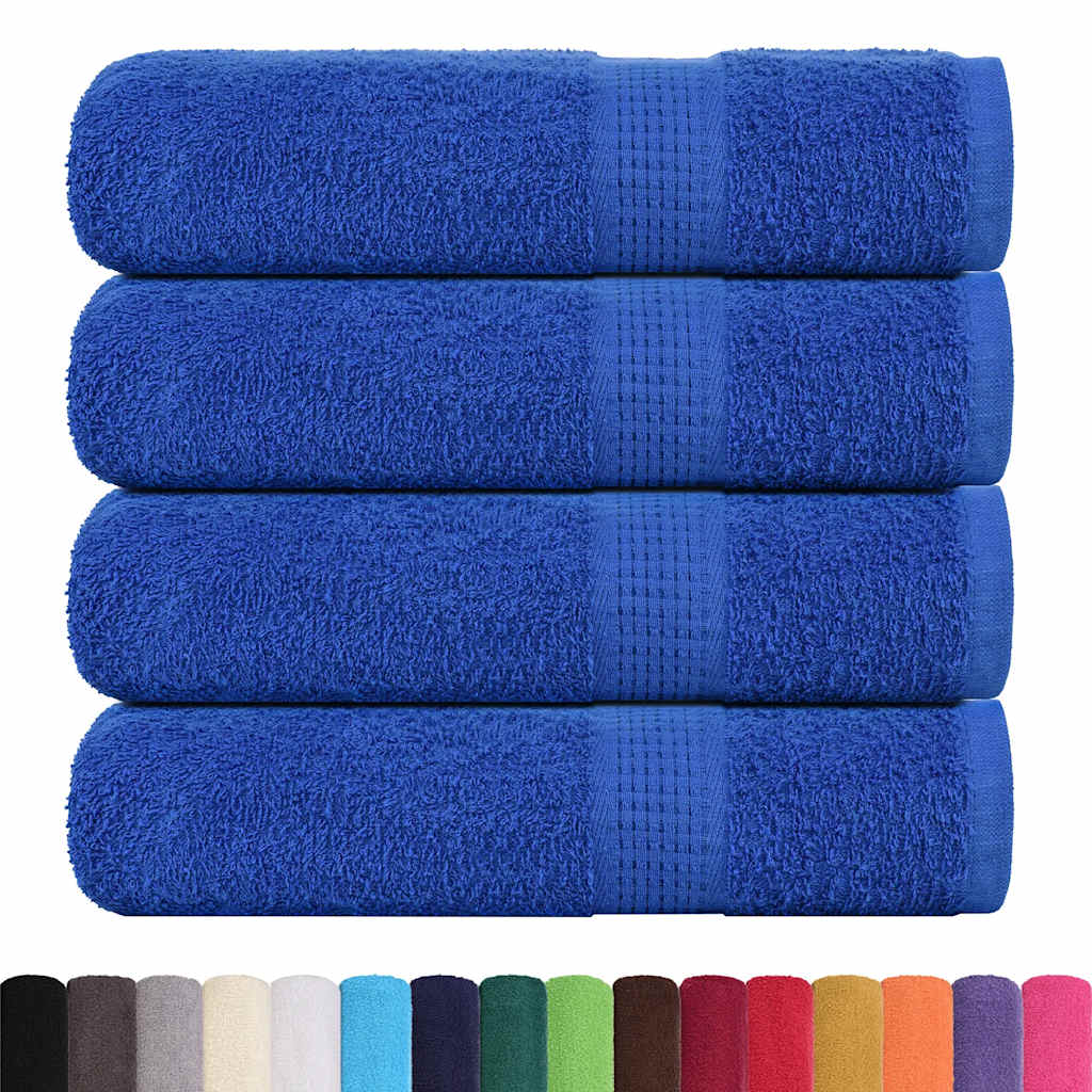 4 db kék színű FROGN mintás kéztörlő 50 x 100 cm 360 g/m²