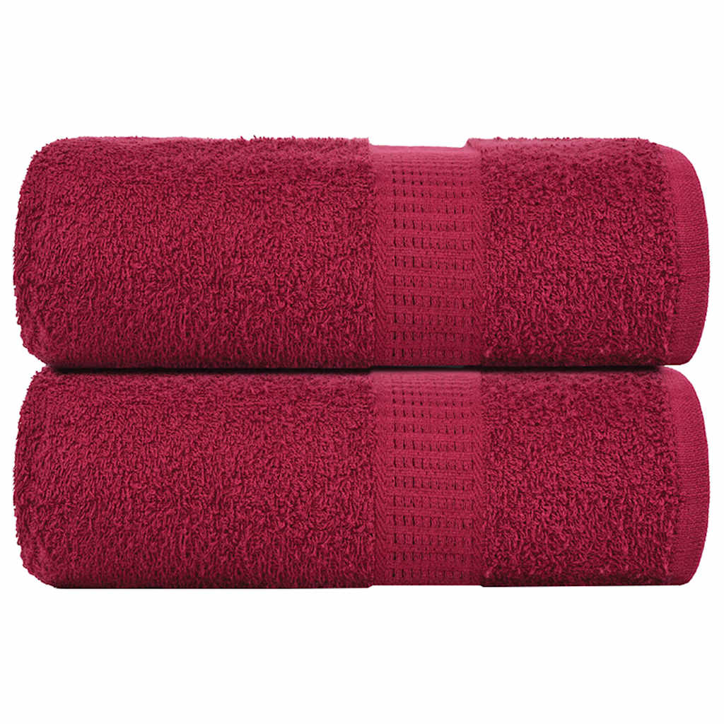 2 db bordói színű FROGN mosdótörlő 30 x 30 cm 360 g/m²