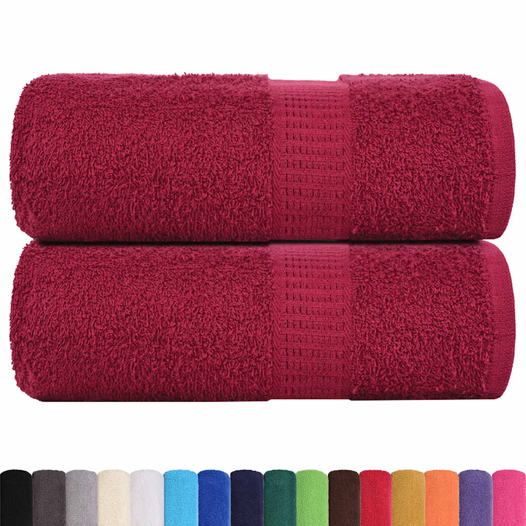 2 db bordó színű vendégtörölköző FROGN 30 x 50 cm 360 g/m²