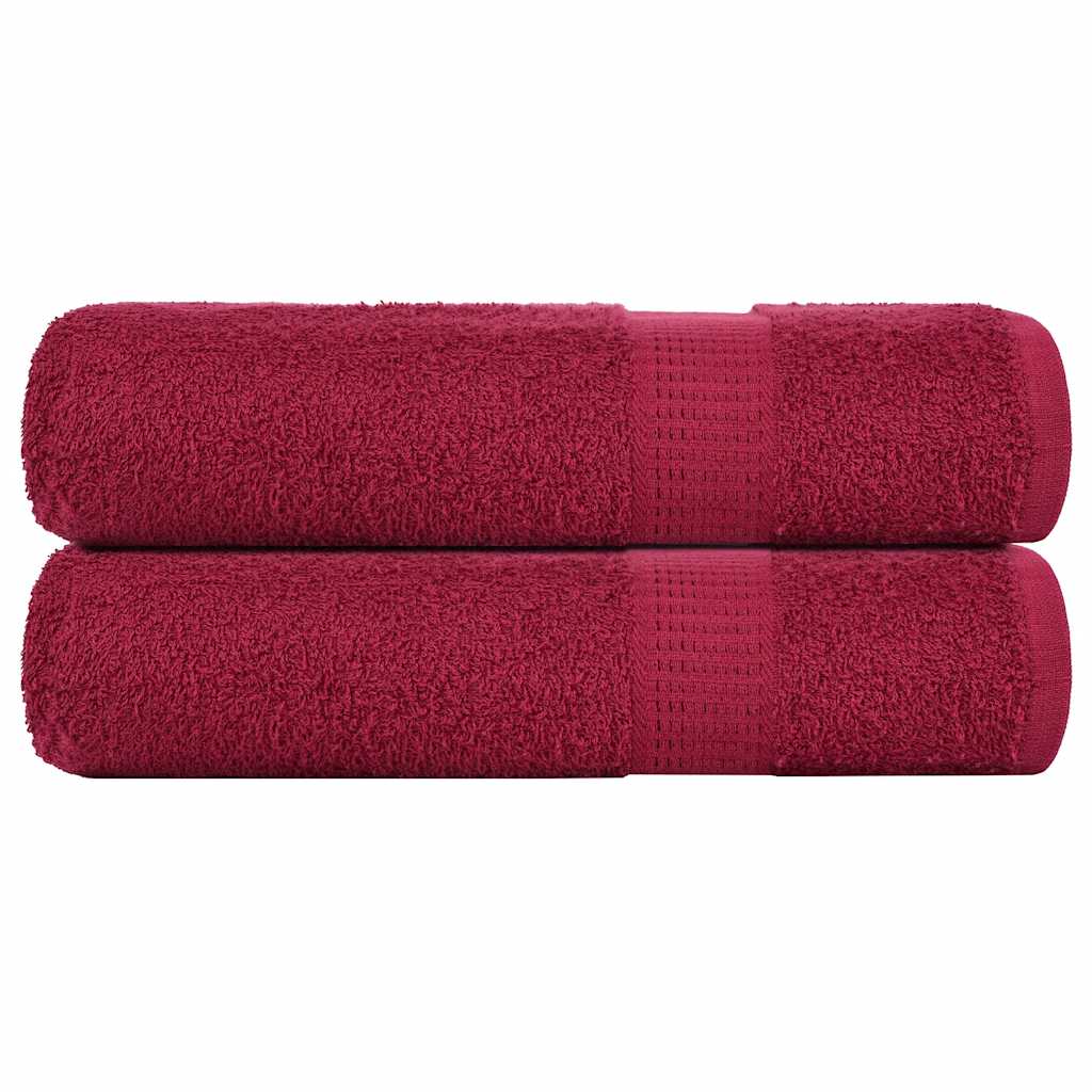 2 db FROGN bordó kéztörlő 50 x 100 cm 360 g/m²