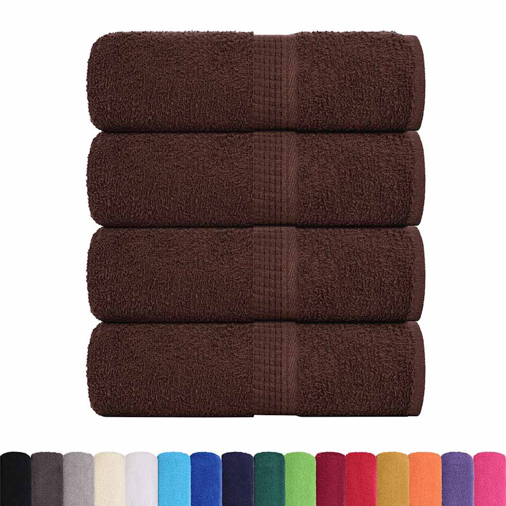 4 db barna FROGN mosdótörölköző 30 x 30 cm 360 g/m²