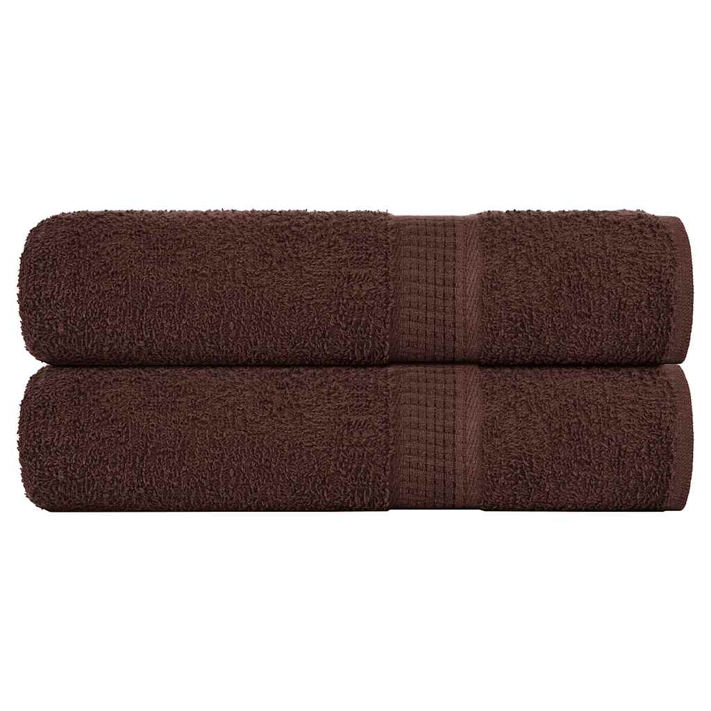 2 db FROGN mintás kéztörlő barna 50 x 100 cm 360 g/m²