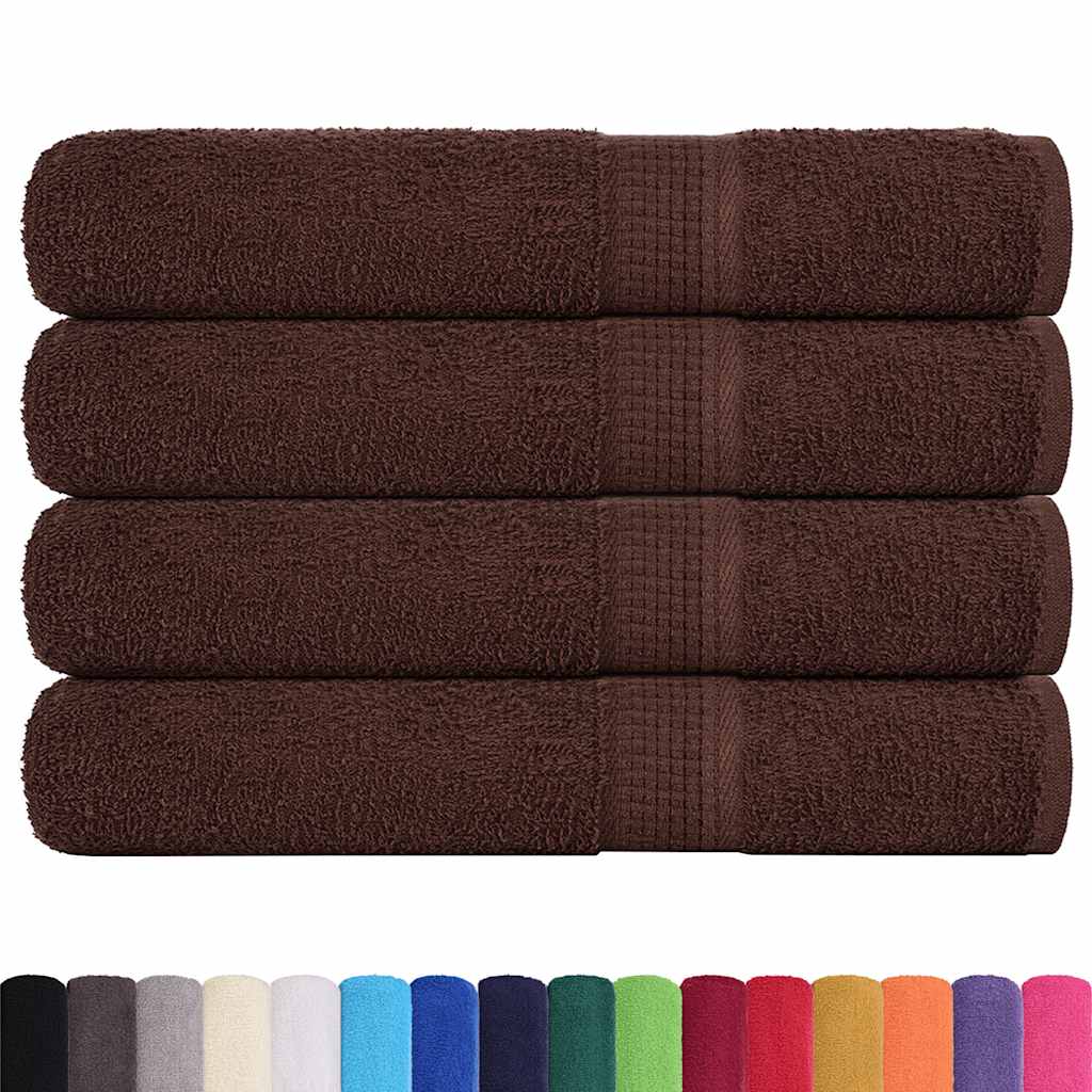 4 db barna szaunatörölköző FROGN 80 x 200 cm 360 g/m²