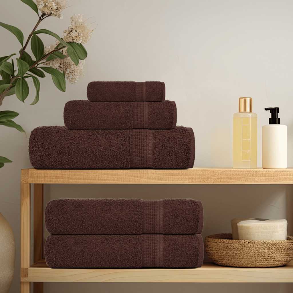 4 db barna szaunatörölköző FROGN 80 x 200 cm 360 g/m²