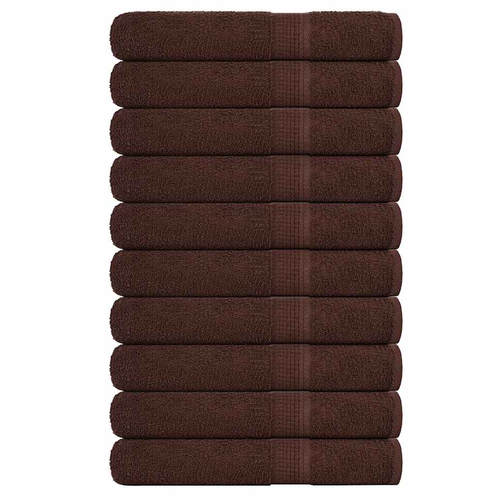 10 db FROGN törölköző barna 100 x 200 cm 360 g/m²