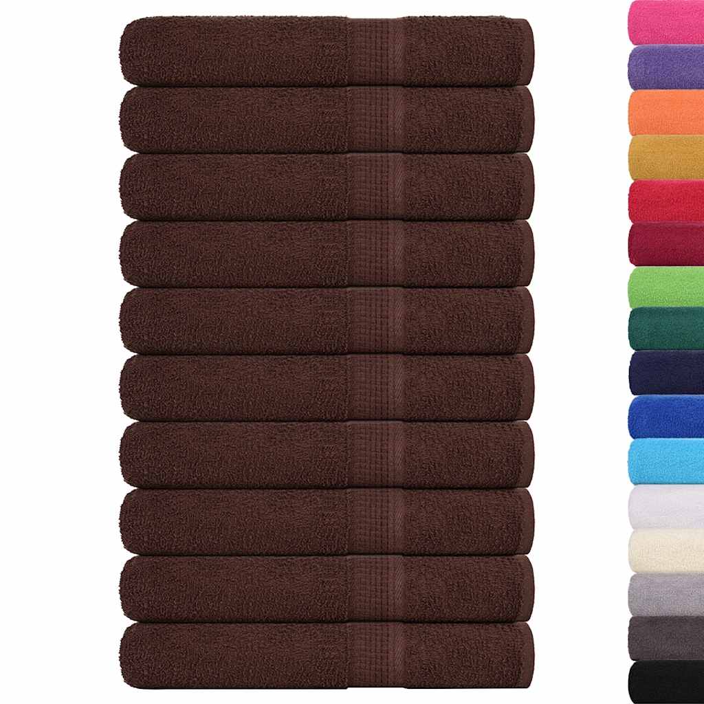 10 db FROGN törölköző barna 100 x 200 cm 360 g/m²