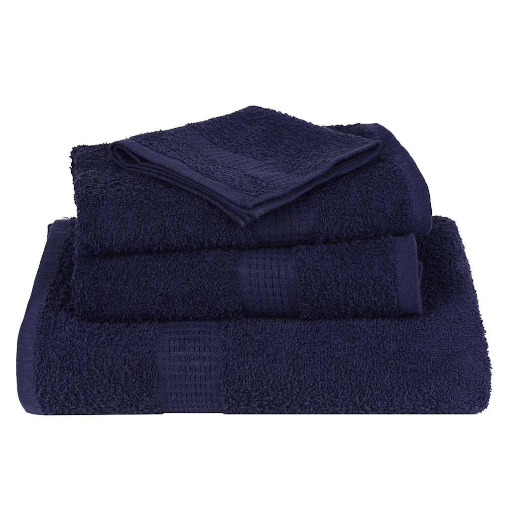 4 db sötétkék FROGN mosdótörölköző 30 x 30 cm 360 g/m²