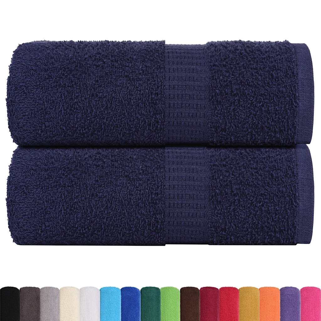 2 db sötétkék vendégtörölköző FROGN 30 x 50 cm 360 g/m²