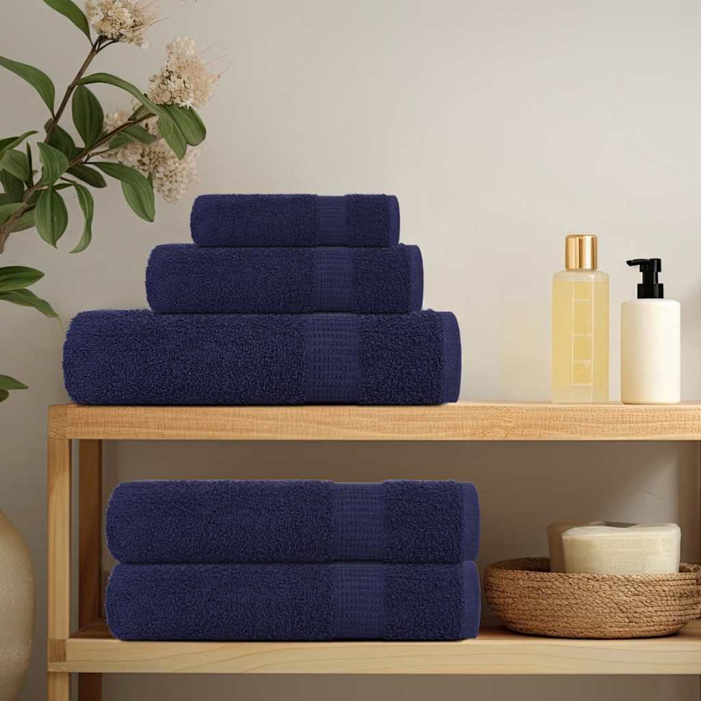 4 db sötétkék FROGN vendégtörölköző 30 x 50 cm 360 g/m²