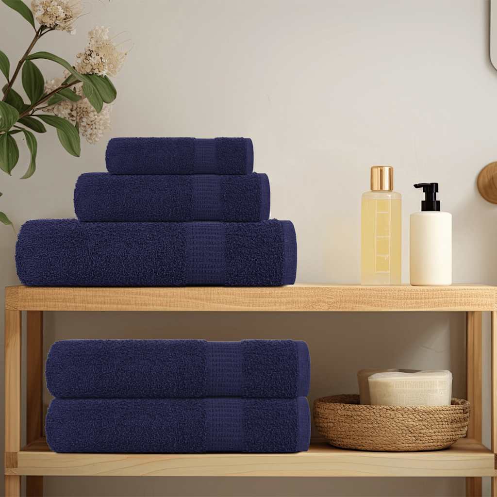 4 db sötétkék FROGN fürdőlepedő 100 x 150 cm 360 g/m²