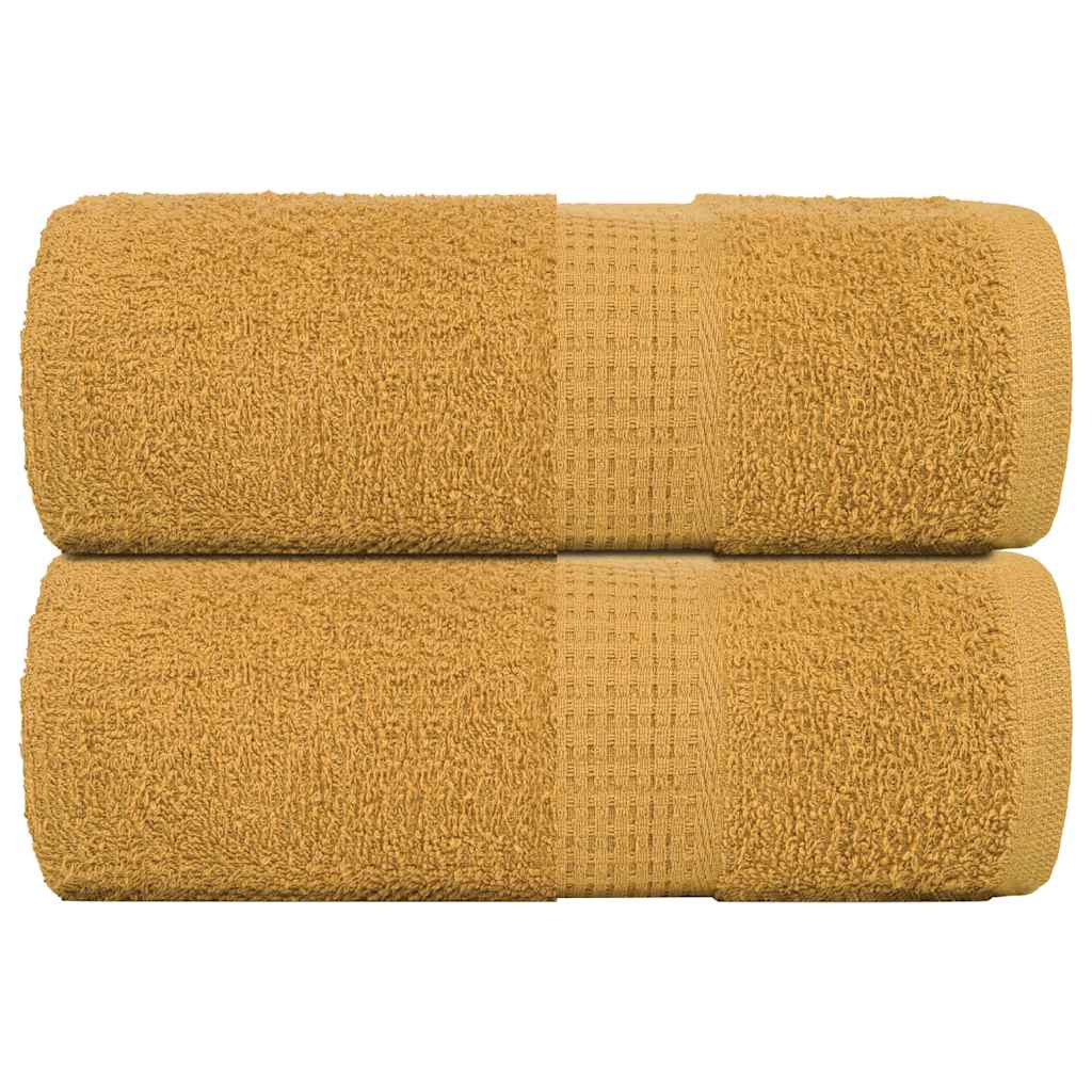 2 db arany színű FROGN vendégtörölköző 30 x 50 cm 360 g/m²