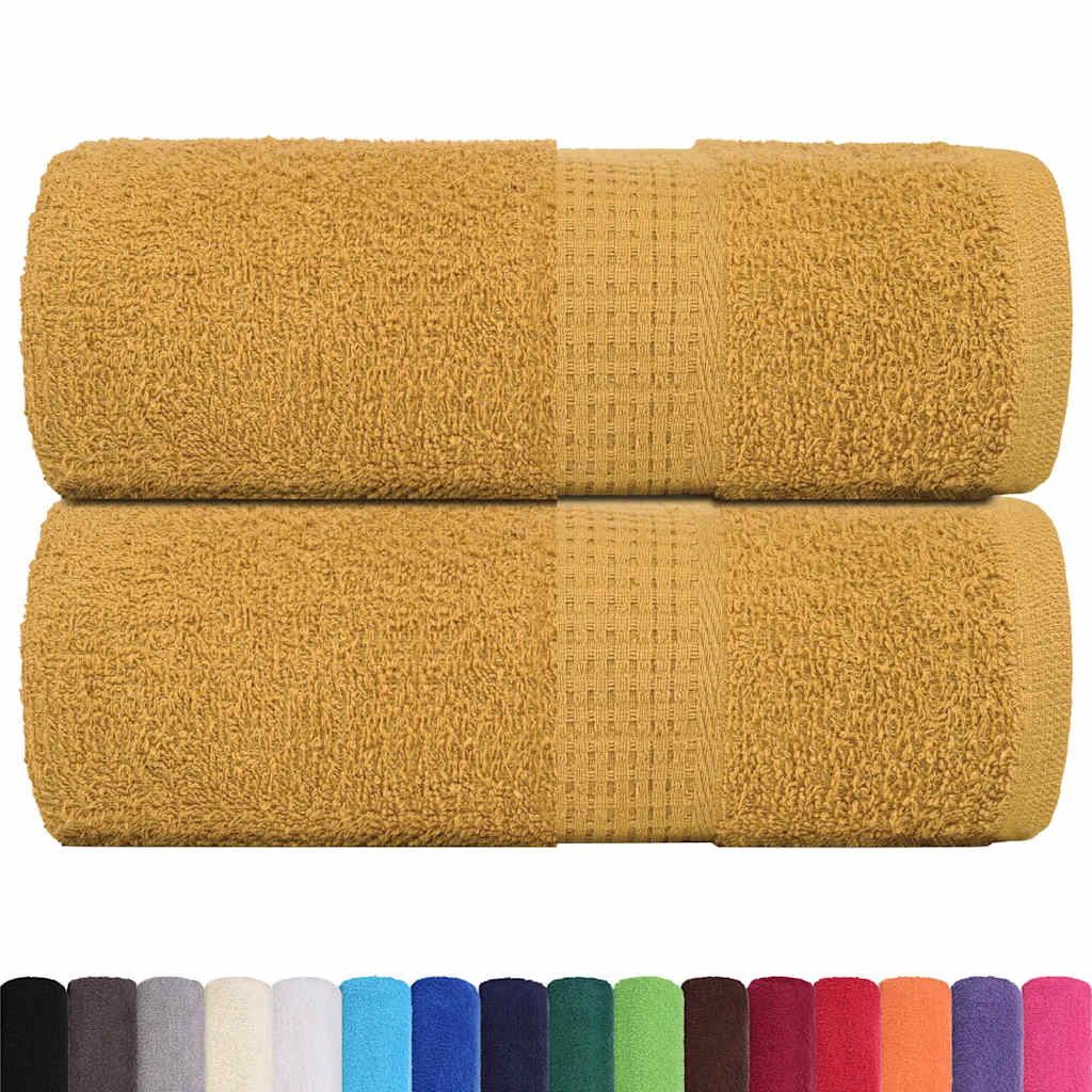2 db arany színű FROGN vendégtörölköző 30 x 50 cm 360 g/m²