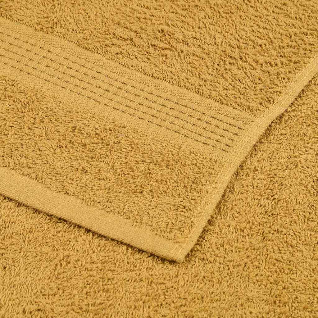 2 db arany színű FROGN vendégtörölköző 30 x 50 cm 360 g/m²