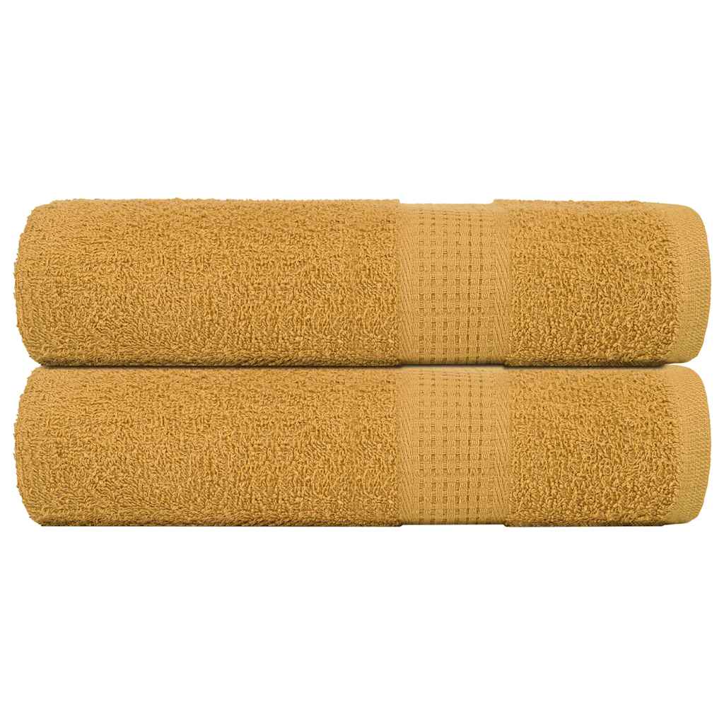 2 db FROGN mintás kéztörlő arany 50 x 100 cm 360 g/m²