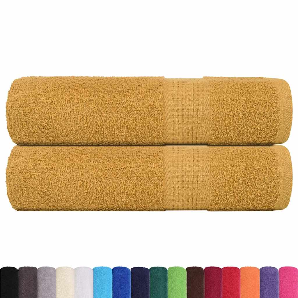 2 db arany színű FROGN zuhanytörölköző 70 x 140 cm 360 g/m²