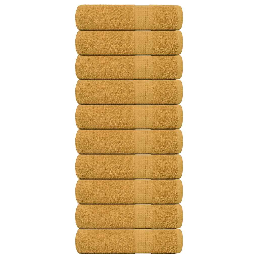 10 db arany színű FROGN zuhanytörölköző 70 x 140 cm 360 g/m²
