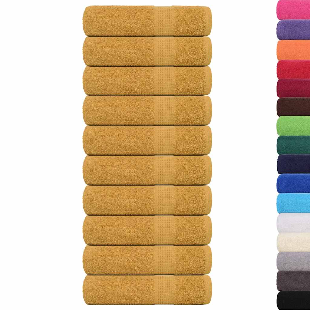 10 db arany színű FROGN zuhanytörölköző 70 x 140 cm 360 g/m²