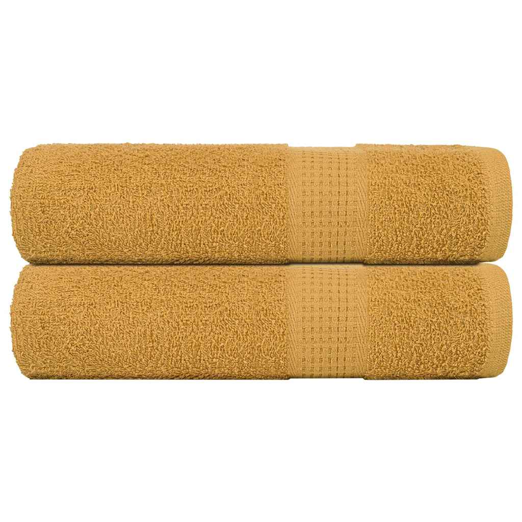 2 db arany színű FROGN fürdőlepedő 100 x 150 cm 360 g/m²