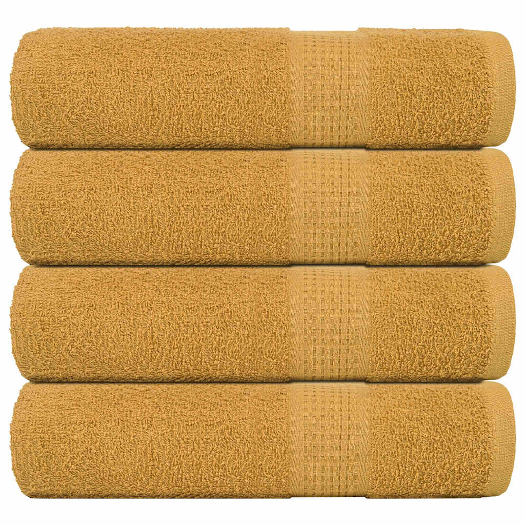 4 db arany színű FROGN fürdőlepedő 100 x 150 cm 360 g/m²