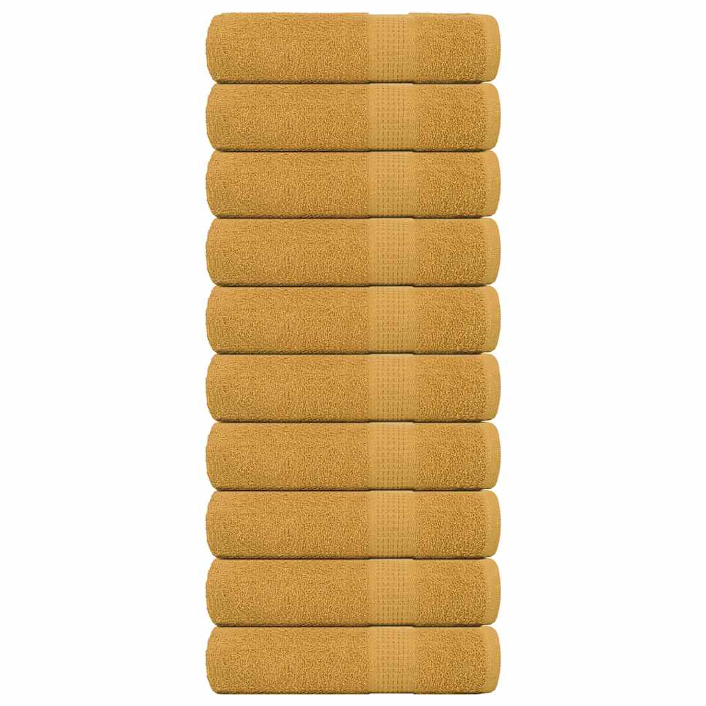 10 db arany színű FROGN fürdőlepedő 100 x 150 cm 360 g/m²