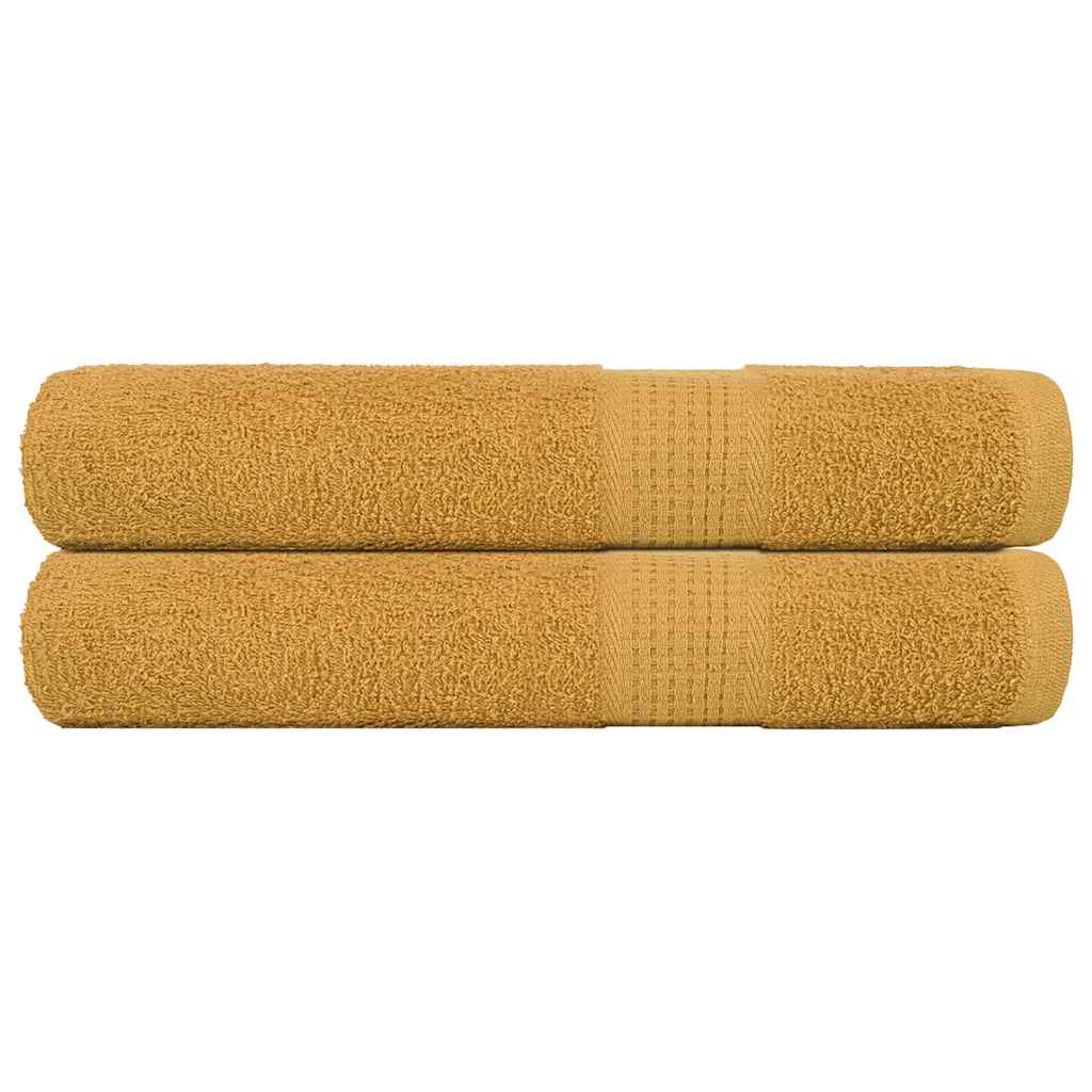 2 db FROGN törölköző arany 100 x 200 cm 360 g/m²