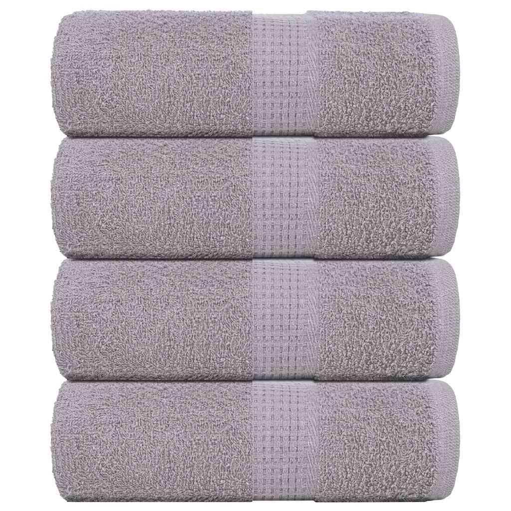 4 db szürke FROGN mosdótörölköző 30 x 30 cm 360 g/m²