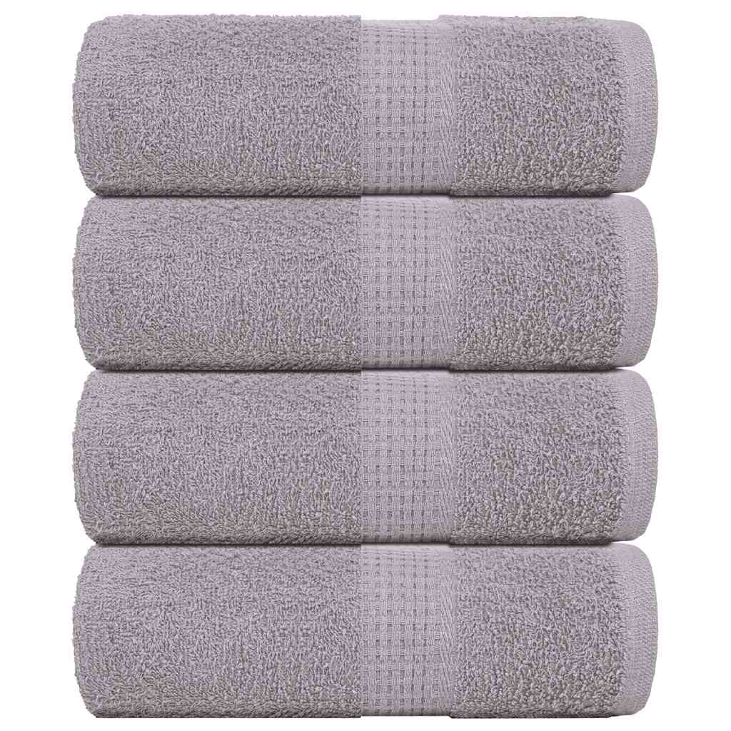 4 db szürke vendégtörölköző FROGN 30 x 50 cm 360 g/m²
