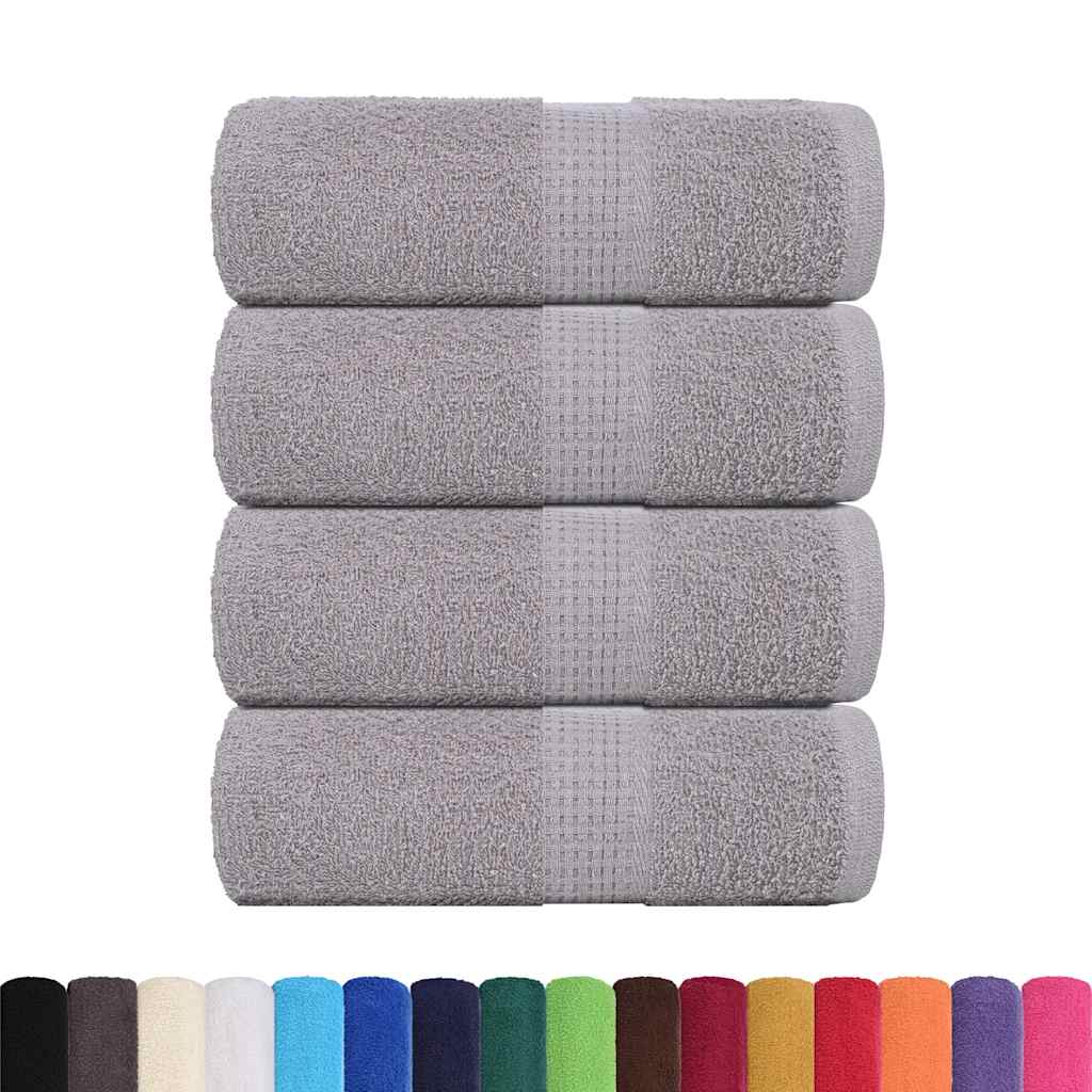 4 db szürke vendégtörölköző FROGN 30 x 50 cm 360 g/m²