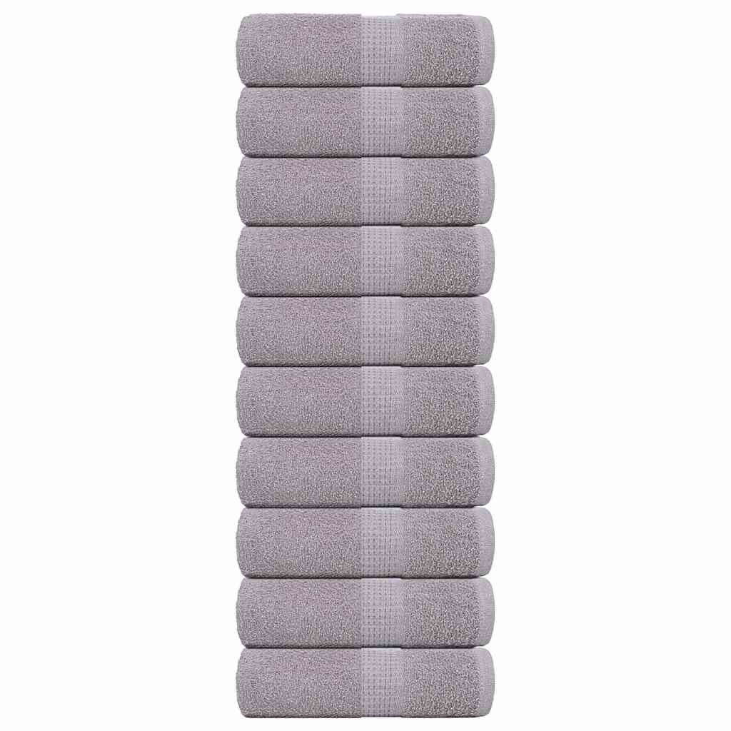 10 db szürke vendégtörölköző FROGN 30 x 50 cm 360 g/m²