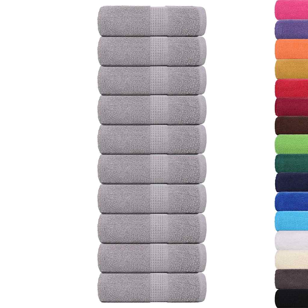 10 db szürke vendégtörölköző FROGN 30 x 50 cm 360 g/m²