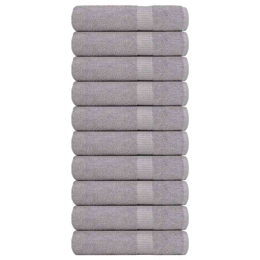 10 db szürke FROGN kéztörlő 50 x 100 cm 360 g/m²