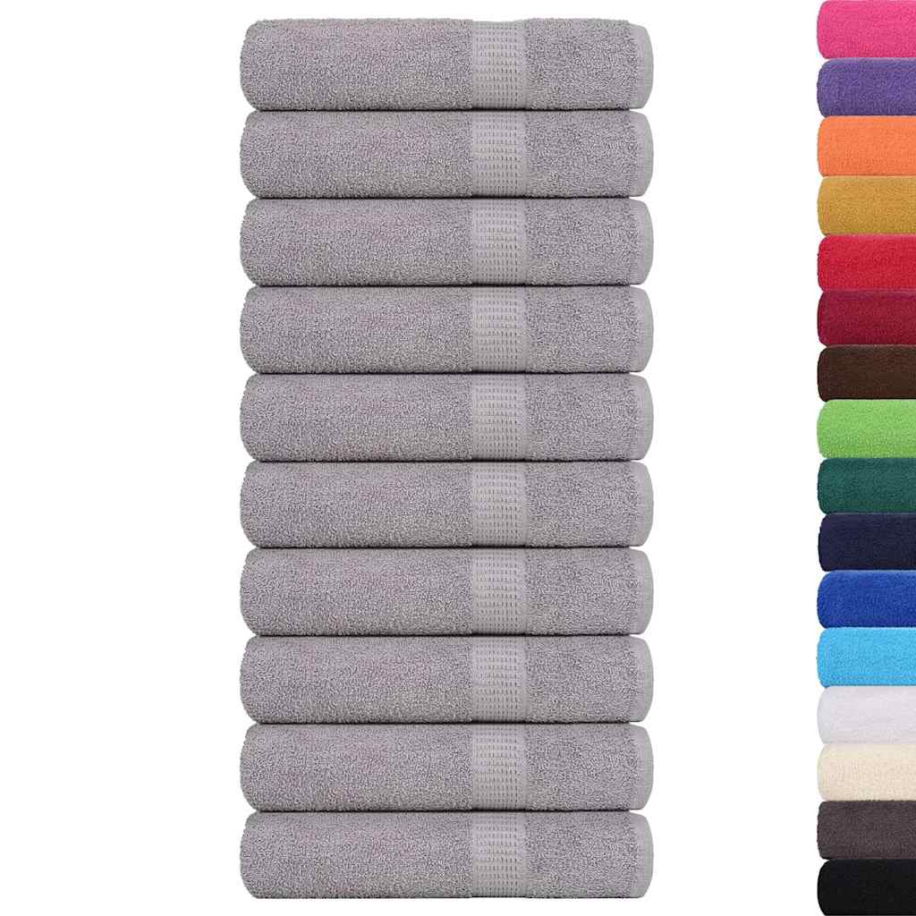 10 db szürke FROGN kéztörlő 50 x 100 cm 360 g/m²