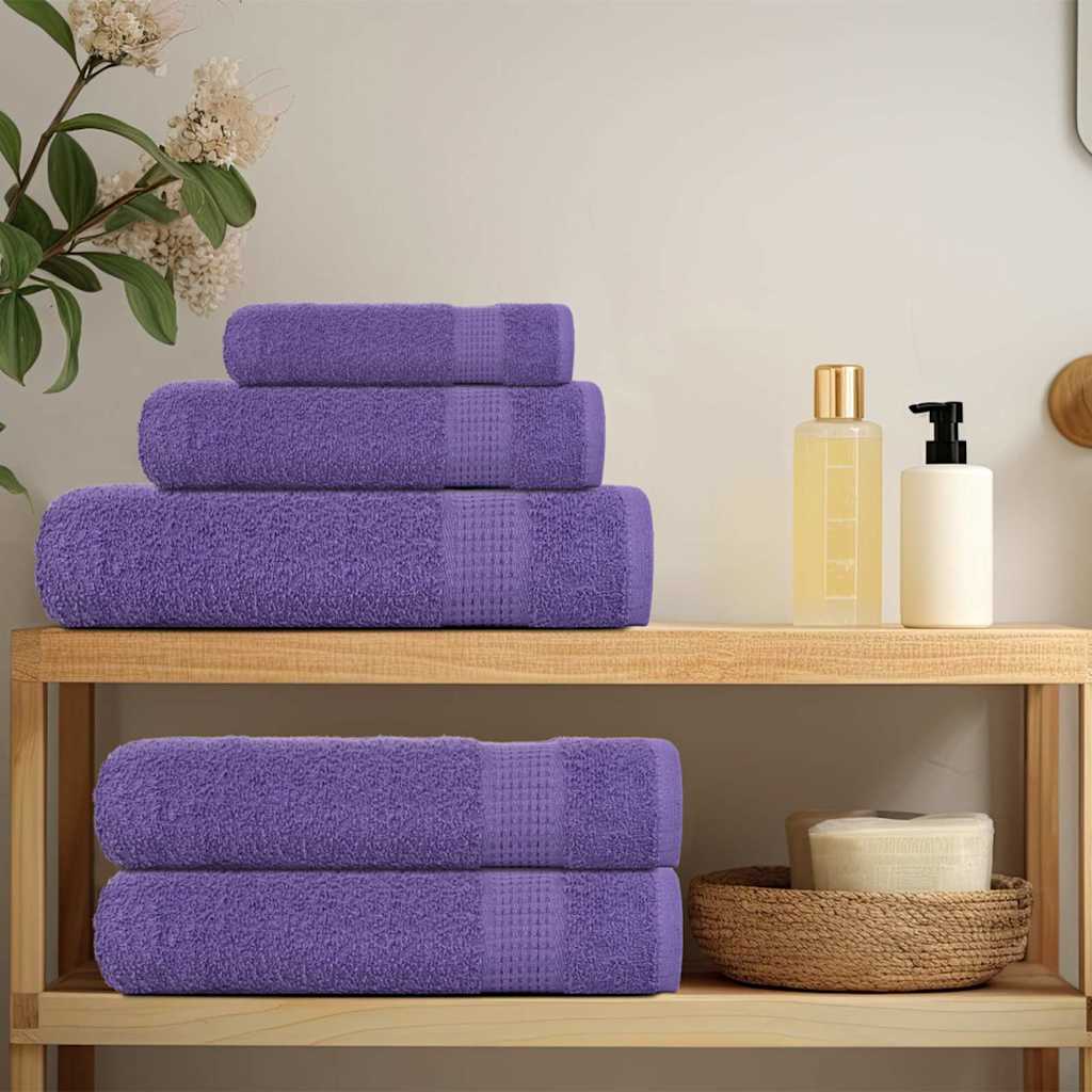 4 db lila vendégtörölköző FROGN 30 x 50 cm 360 g/m²