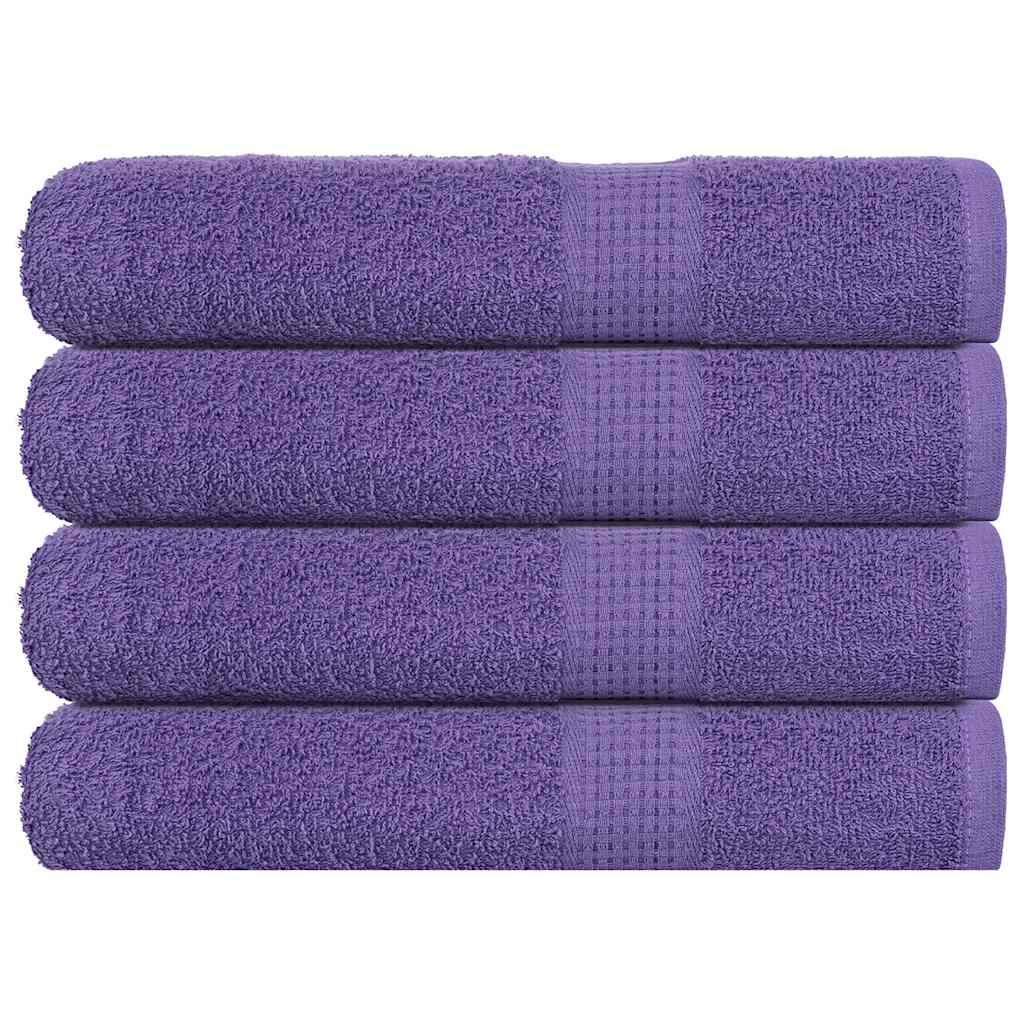 4 db FROGN törölköző lila 100 x 200 cm 360 g/m²
