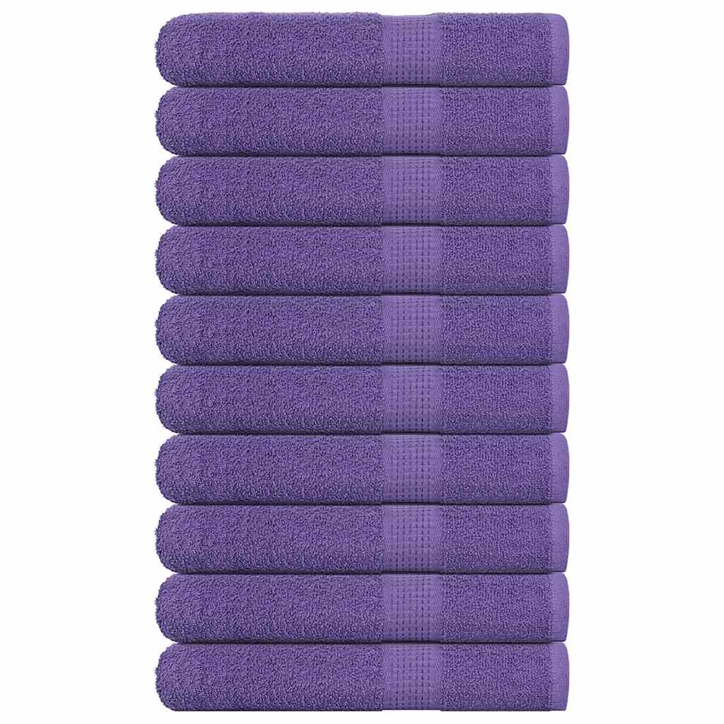 10 db FROGN törölköző lila 100 x 200 cm 360 g/m²