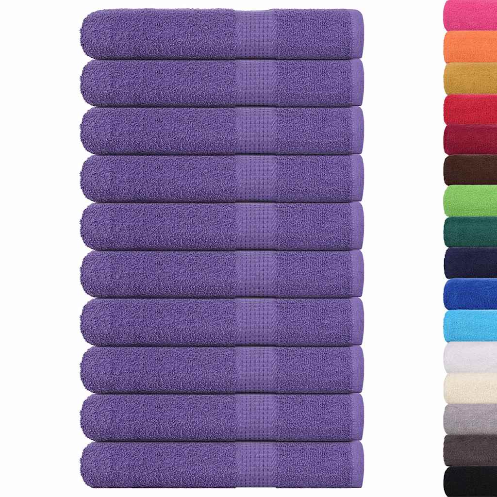 10 db FROGN törölköző lila 100 x 200 cm 360 g/m²